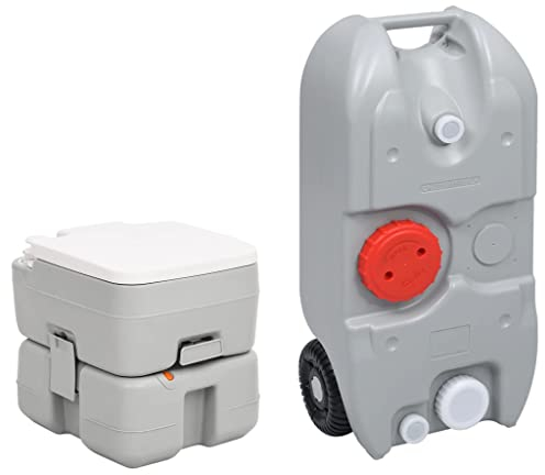 YXZYFPP Tragbare Campingtoilette und Wassertank-Set