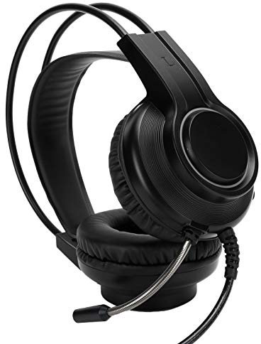 Yechiry Kabelgebundenes Gaming-Headset, 7.1 Surround Sound Kabelgebundene Mikrofon-Kopfhörer, Einzelner USB-Kopfhörer - Geräuschunterdrückung Einstellbares Desktop-Headset für