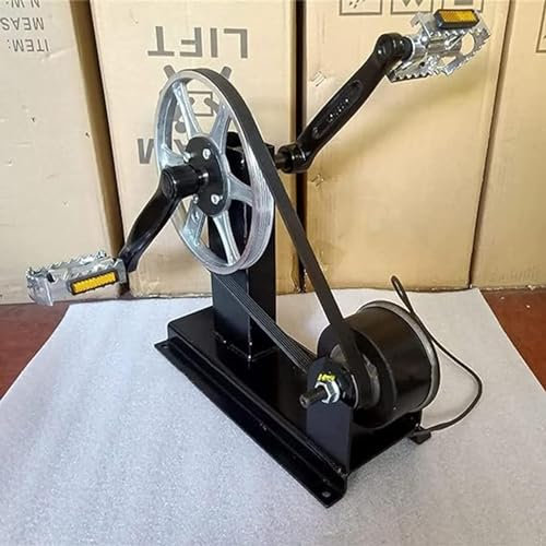XFQZJG Générateur de pédale 300 W - Générateur électrique à pied - Portable - Générateur de courant de secours - Générateur de vélo d'appartement - Générateur haute performance sans balais