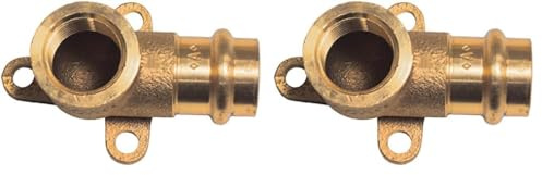 Cornat Press-Wandscheibe Innengewinde 18 mm x 1/2Zoll, 1 Stück, rotguss, T65721812B 18 mm x 1/2 Zoll Innengewinde (Packung mit 2)