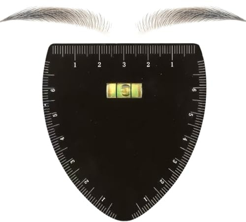 Regla de cejas, herramienta de medición de cejas de dibujo rápido, moldeador de cejas con guía de, suministros de belleza para dormitorio, boda, spa, tocador, mochila, equipaje, oficinas