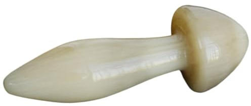 DECOMELODY Pilzförmiger Augenmassagegerät aus Ochsenhorn zum Lösen von Augenmüdigkeit und Straffen der Augenwinkel für Gesicht und Hals Anwendung