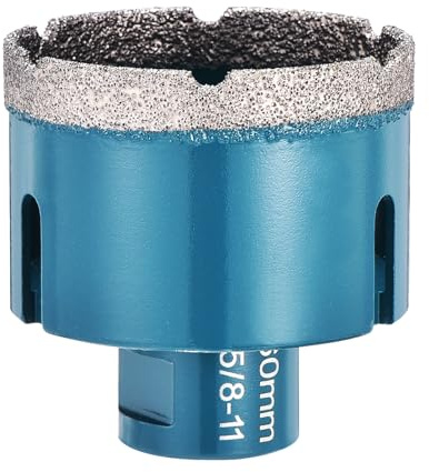 PATIKIL Diamond Hole Saw 2-3/8 60mm with 5/8-11 Thread Green | Diamond Core Drill Bit fit Angle Grinder for Ceramic Porcelain Marble Tiles Stone Brick Hard Material