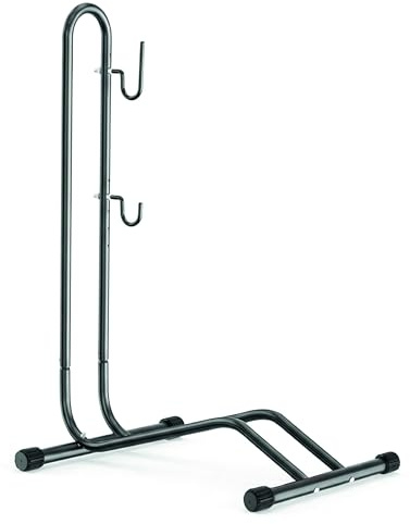 Supporto Bicicletta Autoportante Verticale – Cavalletto Salvaspazio per Bici da Strada, Mountain Bike e Bambini – Parcheggio a Pavimento per Uso Interno ed Esterno, Stabile e Regolabile in Acciaio