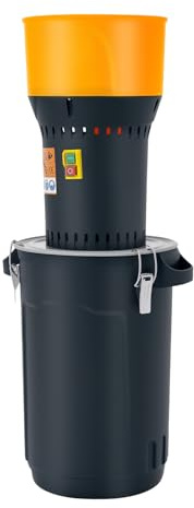 Macinino elettrico portatile in acciaio inox da 25 l, con 5 setacci, motore in rame da 1000 W, per mais, grano, mangime per animali, casa e cortile, smerigliatrice professionale grigia per agricoltori