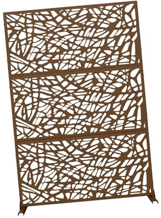 Outdoor Decorative Metal Privacy Fence Screen - Balcony Patio Garden Divider for Bedroom Living Room Bathroom & Office - 120x180cm (Color 1)