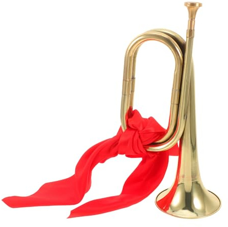 Kisangel Anfänger-signalhorn aus Kupferlegierung, Traditionelles Blasinstrument zum Üben Und Musizieren – Gold