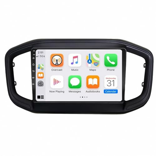 Carplay-Skärm för Fiat Strada 2020-2022 Röststyrning, Gps-Navigering, Med Kamera, Dashcam, Wifi, Bluetooth Bilradio Stereo Gps Navi, 4 Kärna 1G＋32G