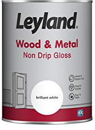 Leyland Wood & Metal Non Drip Gloss, Brilliant White, 1.25 Litre