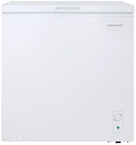 Cookology CCFZ198WH Freestanding Chest Freezer in White - 198 Litre Capacity - Suitable for Outbuildings & Garages - Freezer and Refrigeration Modes - Easy Temperature Control - 4 Star Freezer Rating