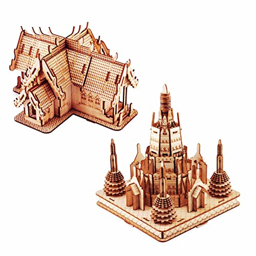 Double Suite Holzspielzeugpistolen-Set mit Zielen, Schießstand, Pistolen-Spielzeugpistolen für Kinder, 3D-Holzpuzzle für Erwachsene und Jugendliche