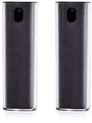 Fingerabdruck-resistenter Bildschirmreiniger, Touchscreen-Sprühnebel für elektronische Smartphones, TV, Laptop, Tablet, PC, Computer-Monitor, LCD-Flachbildschirme (schwarz), 2 Stück