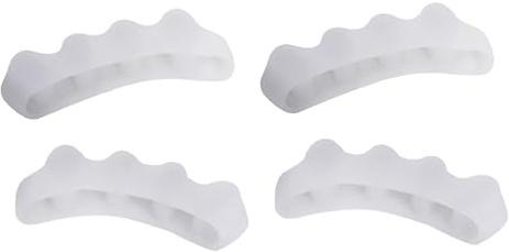 LJFEA Separadores de Dedos de Los Pies[2 Pares],Separador Dedos Pie Silicona,Separador Dedos Pie Juanete Toe Spacer, Ajuste Ballet Yoga Atletas Hombre y Mujer para Todos los Pies