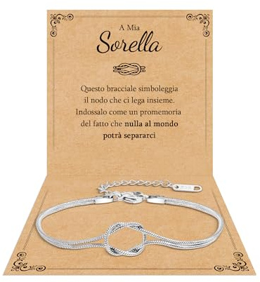 Cheerslife Regalo per Amica/Sorella/Mamma/Figlia/Maestre Bracciale Donna | Braccialetti Amicizia Bracciale Amicizia Donna Ragazza Sorella Regalo Donna Compleanno Laurea Natale Festa della Madre