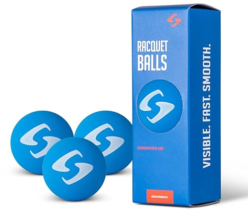Gearbox Racquetball Balls (3-Pack, Blue)
