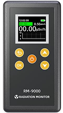 Irfora Rilevatore di radiazioni nucleari portatile, contatore Geiger, raggi X, strumento di rilevamento dei raggi β, pratico tester radioattivo portatile per la casa