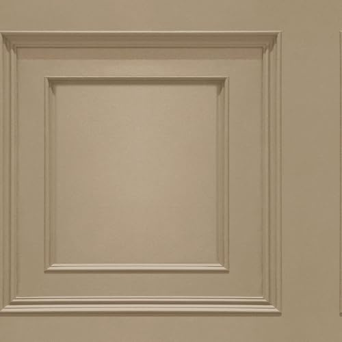 Belgravia Decor Oliana 3D Wood Panel Effect Modern, Contemporary Wallpaper Perfect for Hallways, Bedrooms, Feature Walls or Dinig Rooms Wallcovering and DIY Projects in Beige Colour (8497)