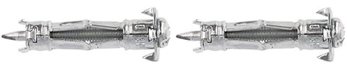 Molly M12010-XJ Chevilles Auto foreuses avec vis M4 Ø 4 x 35 mm, Gris, Set de 16 Pièces (Lot de 2)