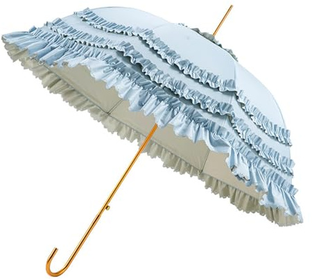 HINAYOSAN Ladies Lace ParasolUmbrella Vintage Wedding Bridal Dome Parasol Princess Lace Umbrella For Cosplay Photography