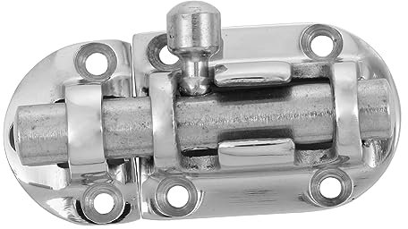 Uonlytech Unique Design Barrel Bolt Latch Stainless Steel Safety Lock Hardware Sliding Lock 60x28mm Fit for Multiple Applications