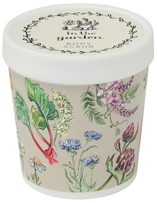 Heathcote & Ivory Body Scrub Exfoliator 350g, Foaming Sugar, Shea Butter to Soothe and Moisturise Arms and Legs, Gardening Gift, Cruelty Friendly and Vegan Friendly