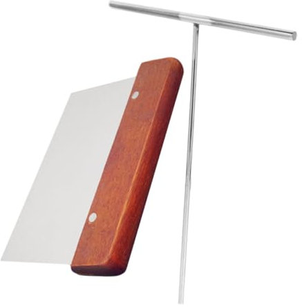 POPETPOP Spatole Per Crepes e Pancake Utensili Per Spalmare Crepes Raschietto Incluso Per Cottura Realizzato in Acciaio Inossidabile Design Portatile e Facile Da Usare