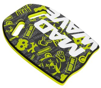 Mad Wave Ergo Kickboard – Schwimmbrett für Anfänger & Fortgeschrittene | Schwimmhilfe für Techniktraining & Auftrieb beim Schwimmen – Schwimmtraining Tool aus EVA – 41x28x3 cm