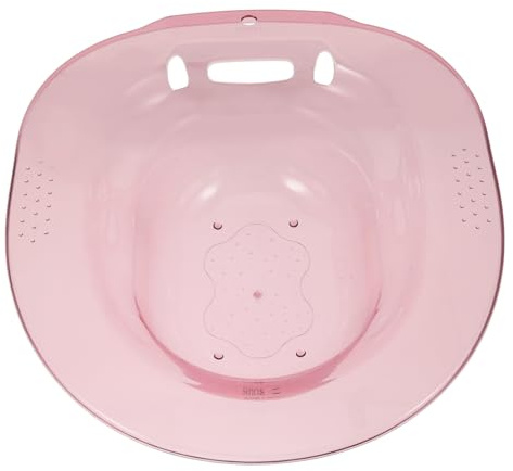 CTIRCHIU Sitzbad aus Bruchsicherem Pet Kunststoff Großes Wochenbettbecken mit Ergonomischem Anti Verschütt Design Platzsparend Hängend für Toilettensitz Pflegebecken zur Dammschnitt