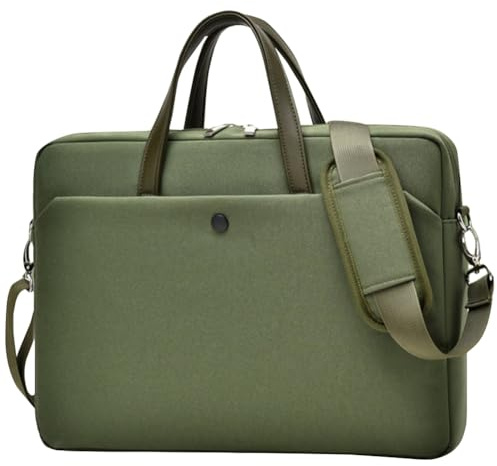 Bolso de Hombro para Portátil, Maletín Bolsas Ligero Bandoleras de Tejido Repelente al Agua,Laptop Bag Case, Compatible with MacBook Pro M4/M3/M2/M1, HP Pavilion 14 Chromebook 14A EliteBook