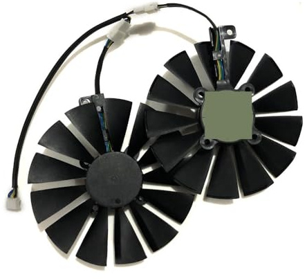YLGOZFM 2Pcs/Set,T129215SM,Graphics Card Fan For ASUS ROG for POSEIDON GTX 1080 TI for CERBERUS 1070 A8G STRIX 1050 ti 4G GAMING Laptop parts