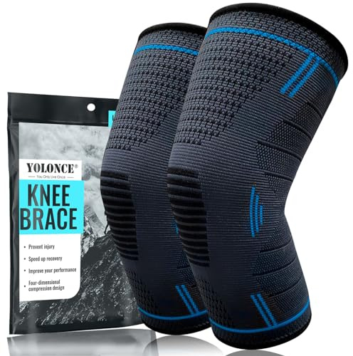 SUSTIVEX 2 Pezzi Ginocchiera Sport unisex, Supporto Ginocchio Per Diversi Sport, Traspirabilità Antiscivolo Fascia Ginocchio, Per tutti gli sport,Nero-M