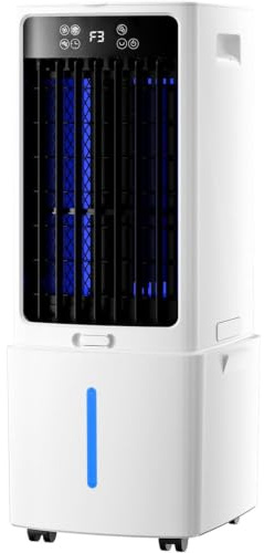 Aire Acondicionado Portátil 12L con 3 Velocidades 3 Modos Temporizador 12H 3 en 1 Aire Acondicionado Sin Tubo Exterior Control Remoto Enfriador de Aire Portátil para Sala de Estar 12L