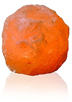 Windworks Kristallsalz Teelichthalter Kugel 9x9x9 cm Roh 0,5-1 Kg Filzgleiter