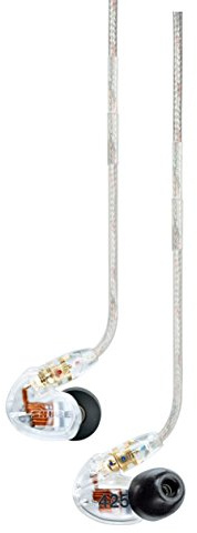 Shure Se425-Cl Auricolari Ad Isolamento Sonoro Con Doppio Microdriver Ad Alta Definizione, Trasparente