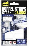 UHU Montage-Klebepads STARK, doppelseitig, h„lt bis 2,5 kg