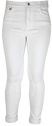 Hyperformance Melton pantaloni da equitazione, per bambini White 28