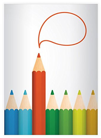 Kartenkaufrausch 8 Schicke, Bunte Ideen DIN A4 Schulhefte, Rechenhefte mit Doodle Muster Umschlag innen Lineatur 23 (Kariertes/rautiertes Heft)