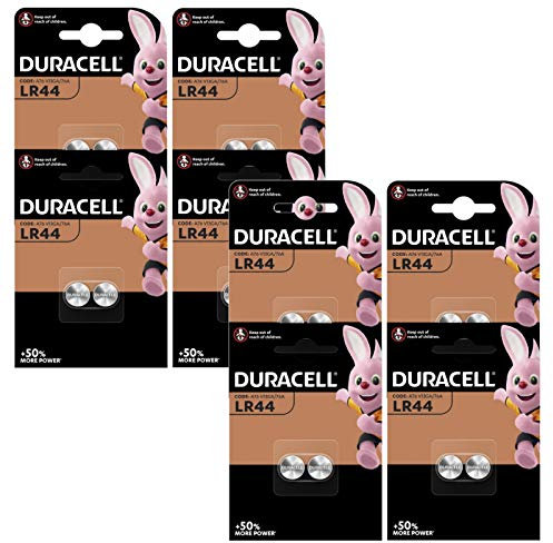 Duracell, batteries à battone alcalines, Type spécial, LR44, Lot de 2 LR44 Confezione da 16