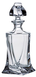 BARSKI – Europäische Qualität Glas – Bleifrei – Kristalline – Whiskey – Whisky – Dekanter – mit Stopper – 17 Oz – Made in Europe