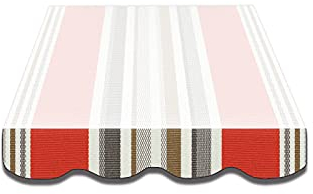 Home & Trends Markisen Volant Markisenbespannung Ersatzstoffe Polyester Maße 3 x 0.23 m 24 Markisenstoffen fertig genäht mit Bordeux (SPD031)