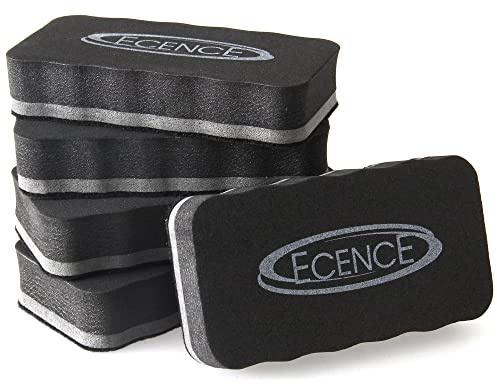 ECENCE Whiteboard Schwamm magnetisch 5er Set - Trockenreinigung, Whiteboard Reiniger für Flipcharts, Magnettafeln & Magnet-Pinnwände
