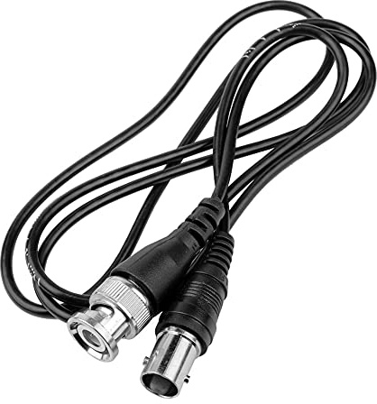 BRIEFCEC BNC-Verlängerungskabel - 50 Ohm-100cm,Koaxialkabel BNC Stecker zuf Buchse Überwachung Kamera Kable für CCTV, Video, SDI Koax Stecker (1Stü, Schwarz)