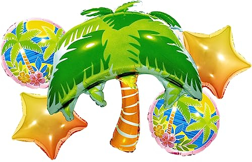 DIWULI Globos Palma Set - Decoración Fiesta Playa Sol y Isla