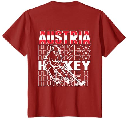 Österreich Eishockey Fans Trikot Unterstützung Österreichisches Hockeyteam T-Shirt