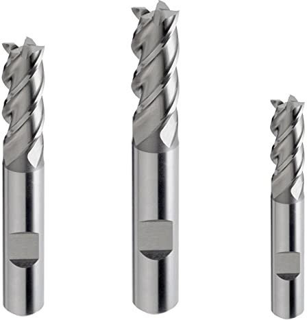 HSS-E (Co5%) Schaftfräser HB/Weldon, Typ N, DIN 844 40° Z=4 Fräser Ø 2-25 mm (5.0 x 13 x 57 - d2=6 mm)