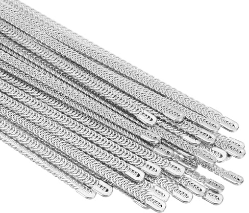 PATIKIL 9.1 Pollici di Stecche in Acciaio a Spirale, Pz36 Stecche in Acciaio a Spirale per Cucire Corsetti, Biancheria Intima, Costumi da Sposa, Realizzazione di Abiti, Colore Argento