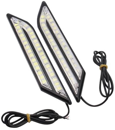 TYNXK Auto-Bremslicht Universal Auto Tagfahrlicht Bremslichter Blinker Wasserdicht Auto Modifikation 12V Bremslicht (Color : Yellow)