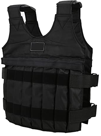 UPQRSG Verstellbare Gewichtsweste, 20 Kg Schwere Trainingsweste/Jacke, Trainingsweste, Trainings Fitness Gewichtsjacke für Trainingsübungen für Männer und Frauen