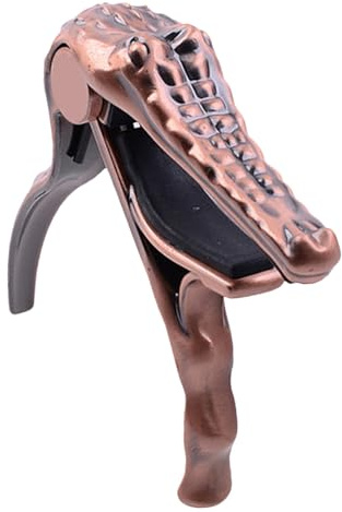 TOPPERFUN Kapodaster E Gitarre aus Metall Professioneller Capo für Gitarre und Akustikgitarre Leicht Tragbar Tonveränderung für Musiker