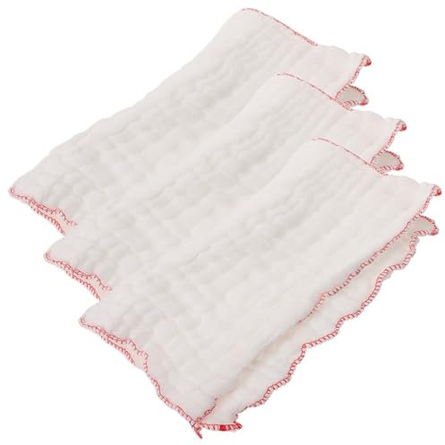 Ciieeo 3pcs Thickened Cotton Dish Towels for Washing Dishes Bowls Kitchen Washcloths As Multi-function Duster Cloth for Table Home Accessories